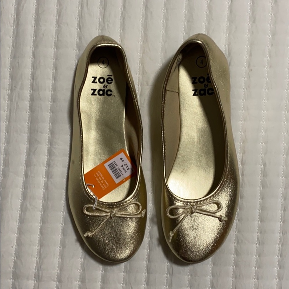 NWT gold ballet slippers